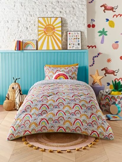 Coverless Duvet & Pillowcase Set, 10.5 Tog, Multi